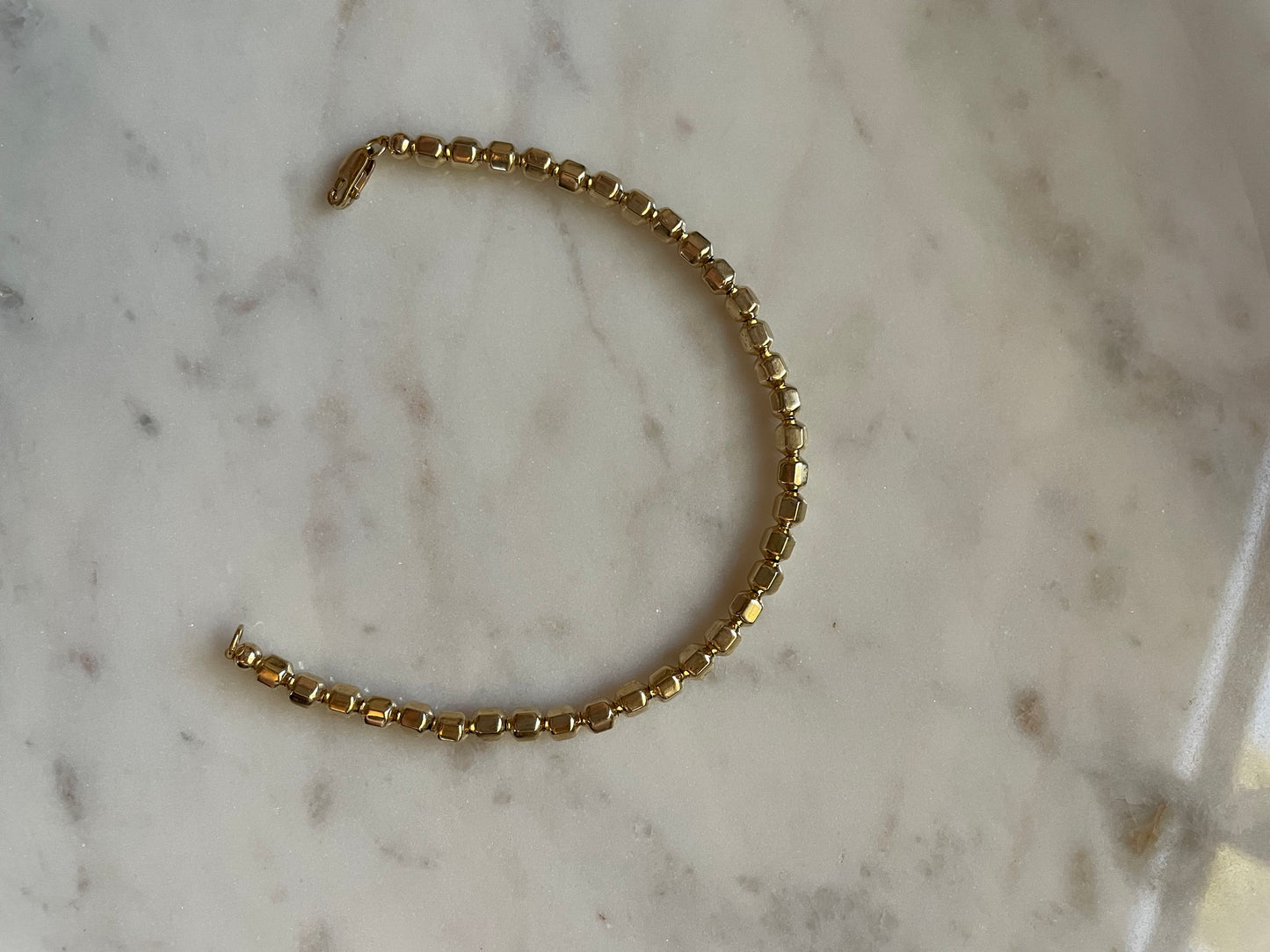 14k Gold Filled Bead Bracelet