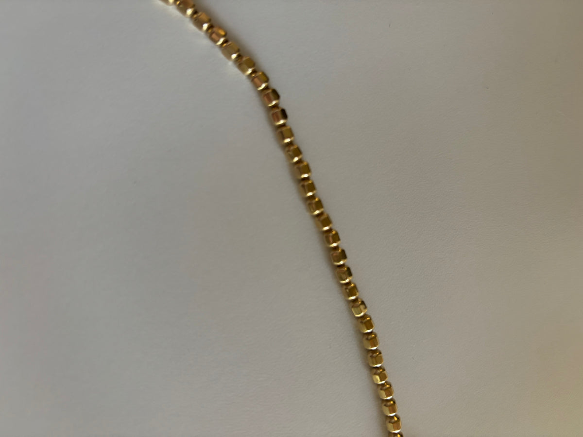 14k Gold Filled Bead Bracelet