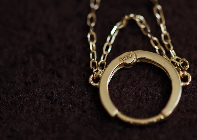 9k Gold Dangle Earrings