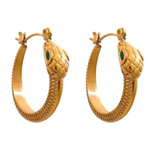Snake Hoop Earrings - Sun Rhea Jewelry BoutiqueEarrings