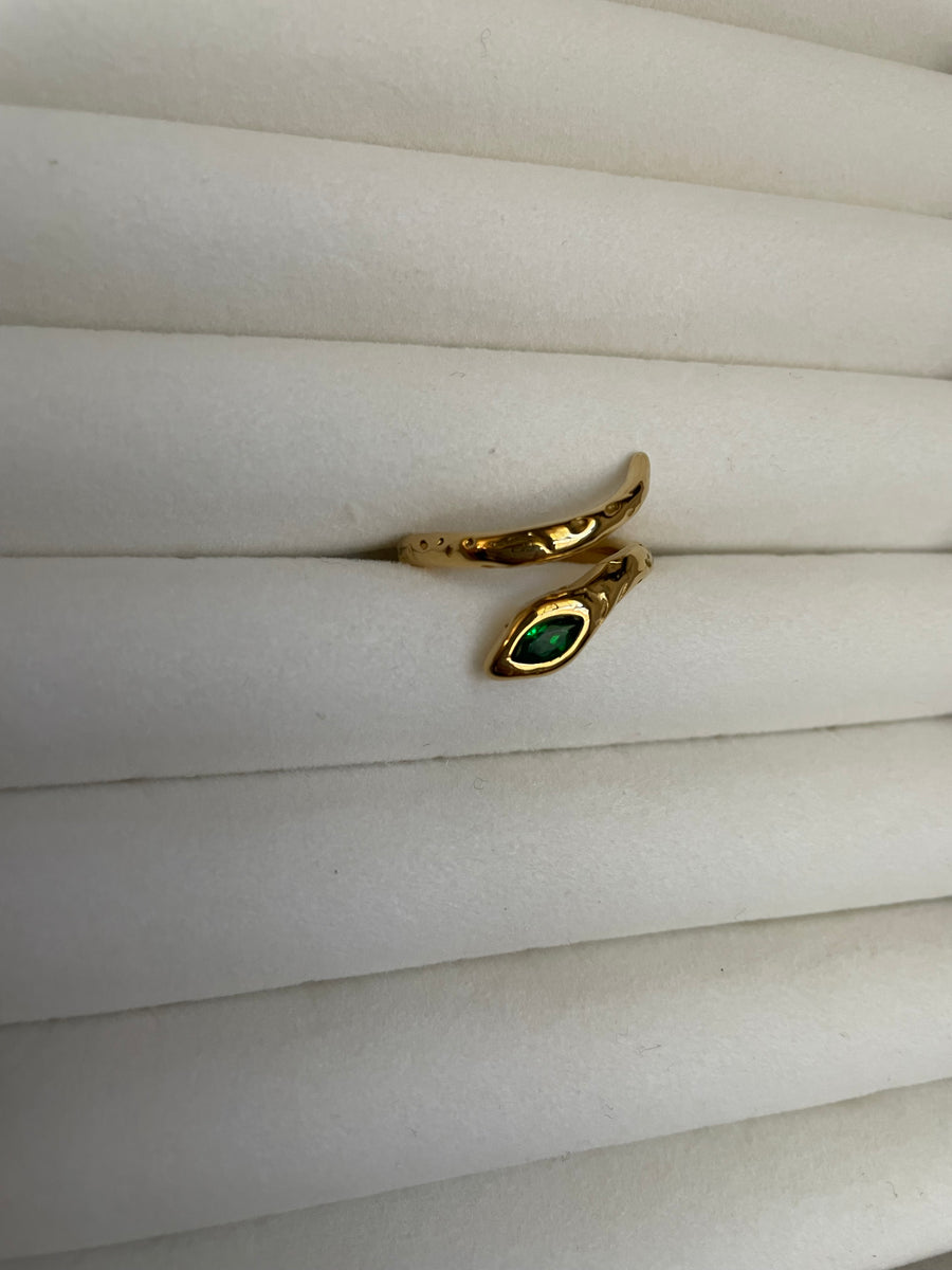 Snake CZ Ring