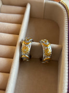 Sun and Moon Hoop Earrings