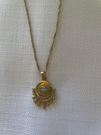 Evil Eye Moon Necklace