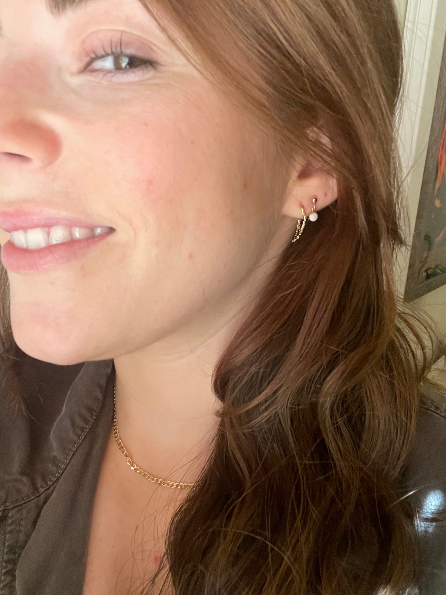 9k Gold Dangle Earrings