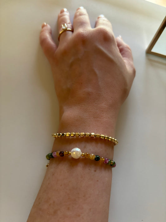 14k Gold Filled Bead Bracelet