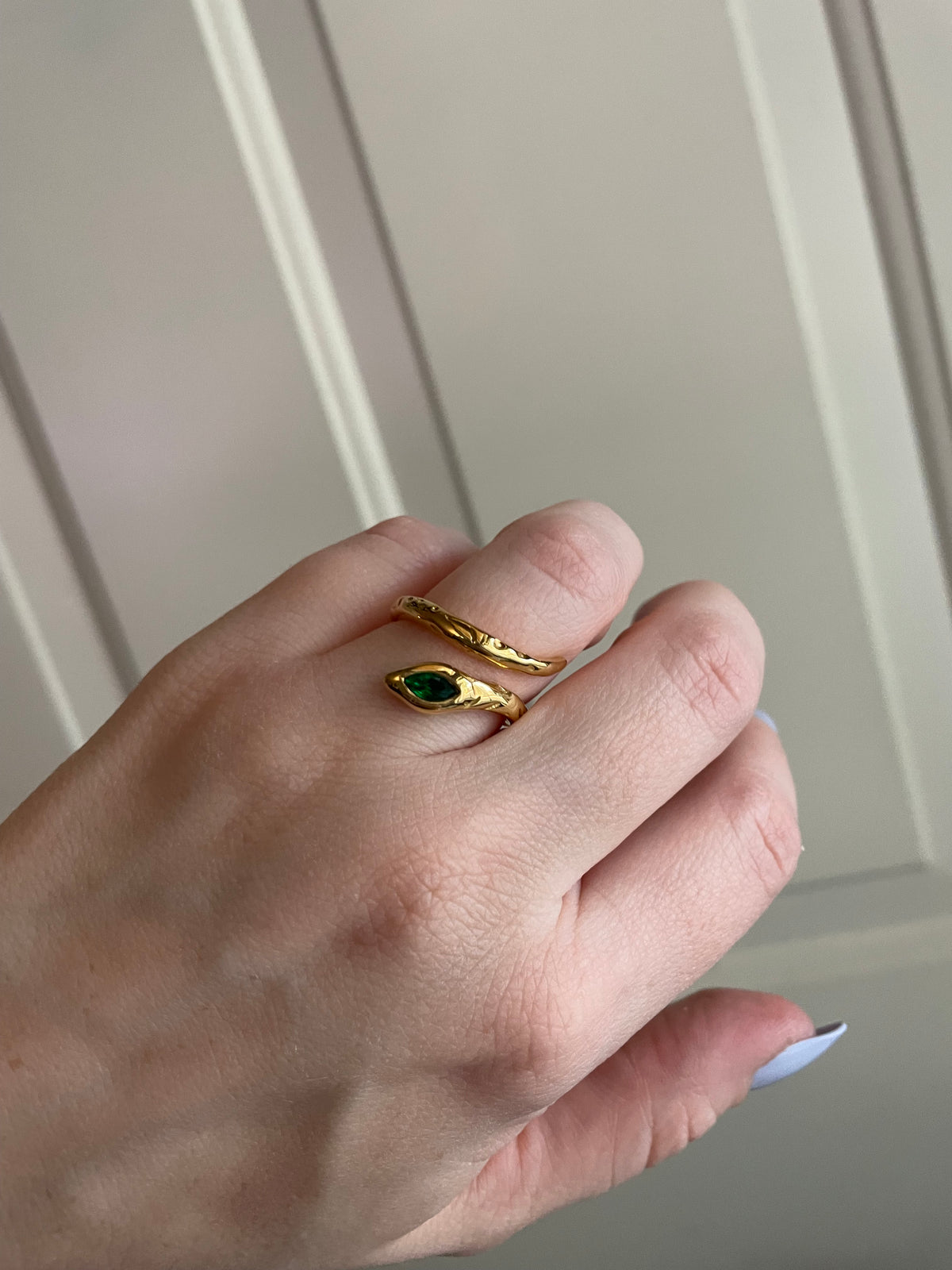 Snake CZ Ring