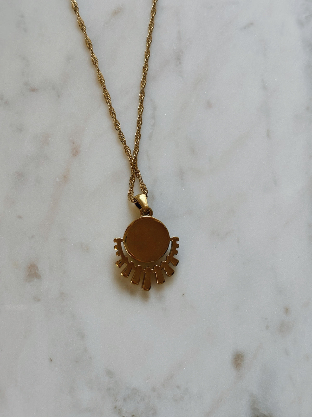 Evil Eye Moon Necklace