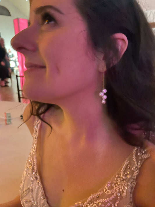 Natural Baroque Pearl Drop Earrings