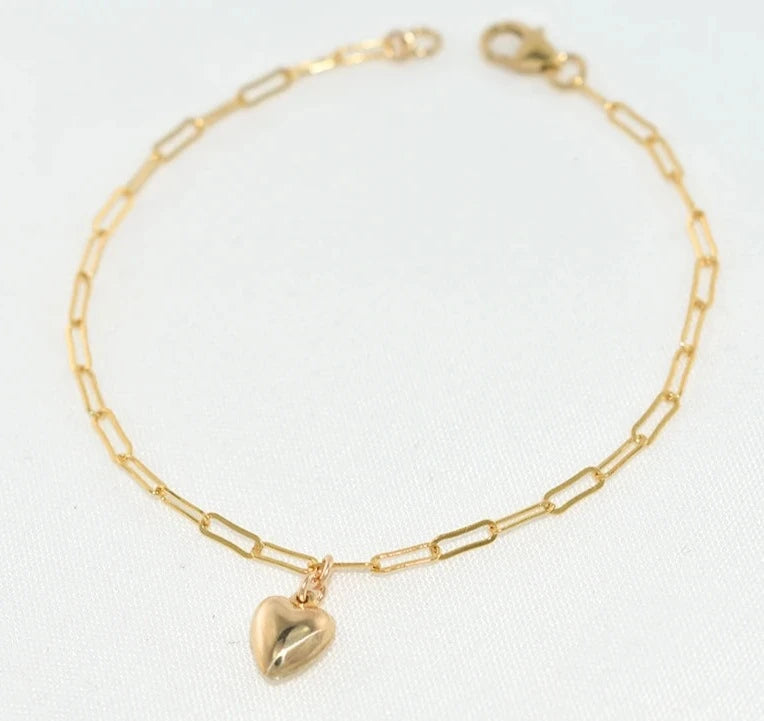 Heart Pendant Bracelet