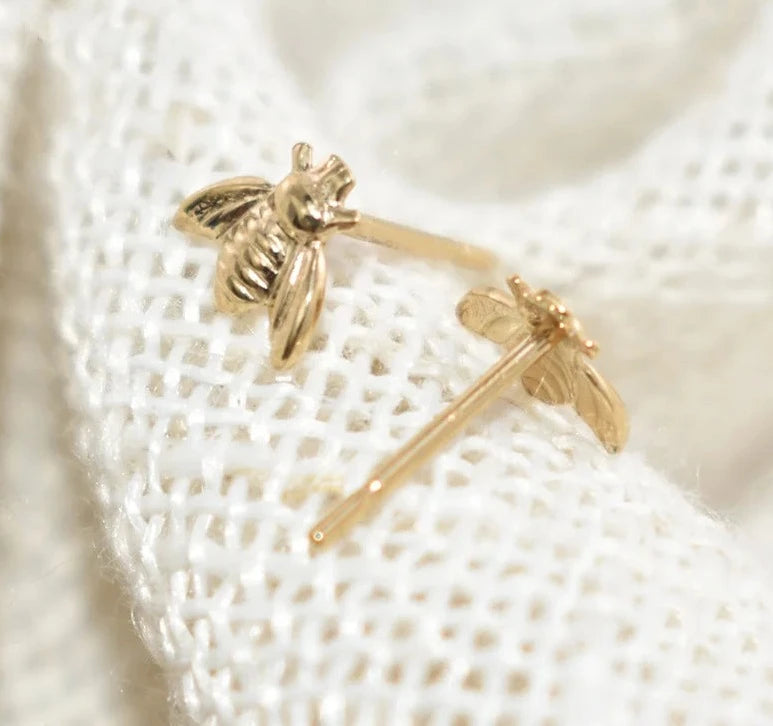 Honey Bee Stud Earrings