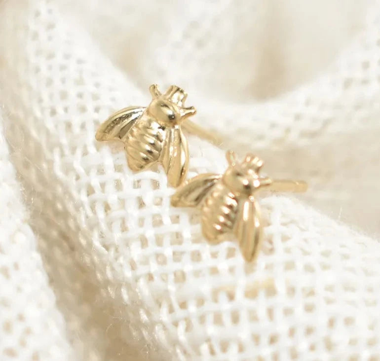 Honey Bee Stud Earrings