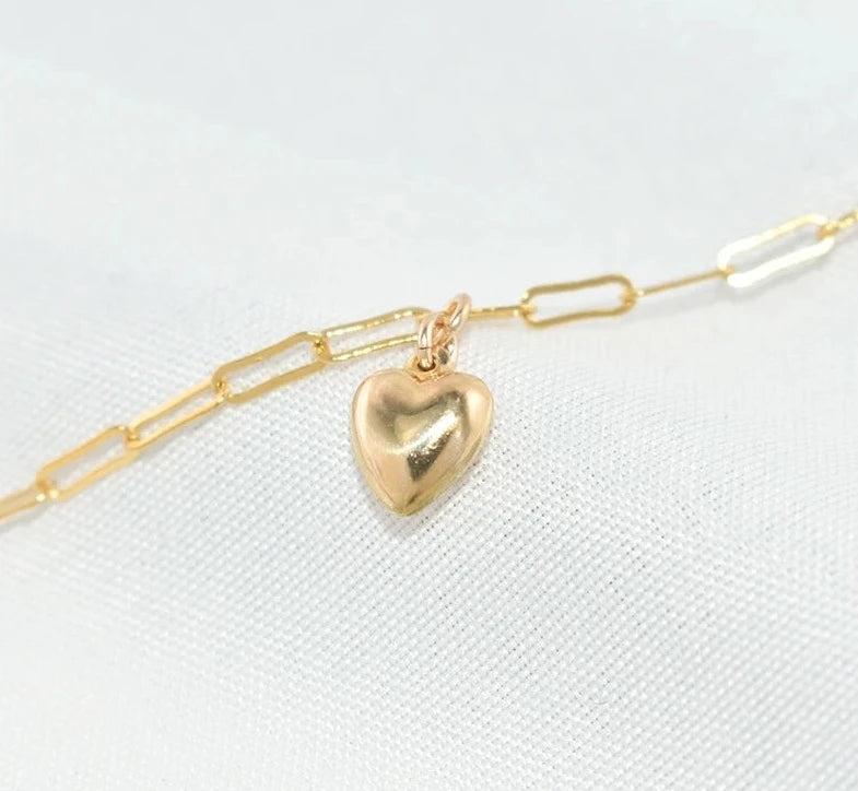 Heart Pendant Bracelet