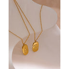 Moon and North Star Pendant Necklace