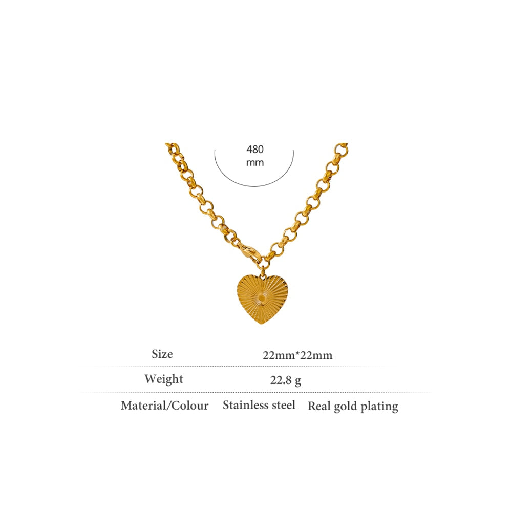 Heart Shine Pendant Necklace