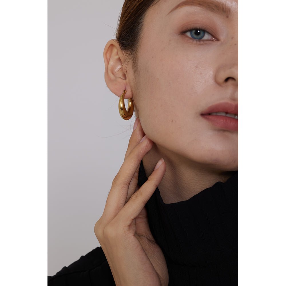 Geometric Hoop Earrings - Sun Rhea Jewelry BoutiqueEarrings