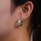 Moon Hoop Earrings - Sun Rhea Jewelry BoutiqueEarrings