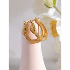 Snake Hoop Earrings - Sun Rhea Jewelry BoutiqueEarrings