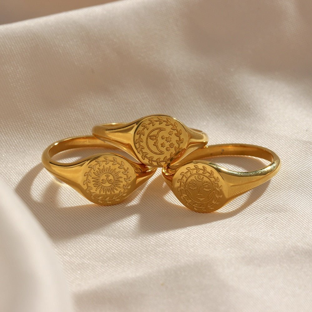 Sun and Moon Rings - Sun Rhea Jewelry BoutiqueRings