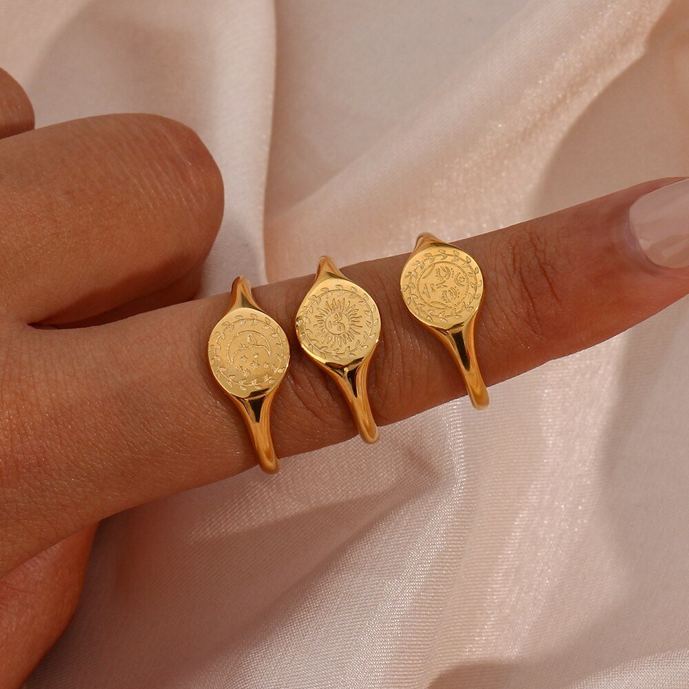 Sun and Moon Rings - Sun Rhea Jewelry BoutiqueRings