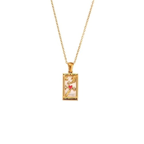 Tarot Card Pendant Necklace - Sun Rhea Jewelry BoutiqueNecklaces